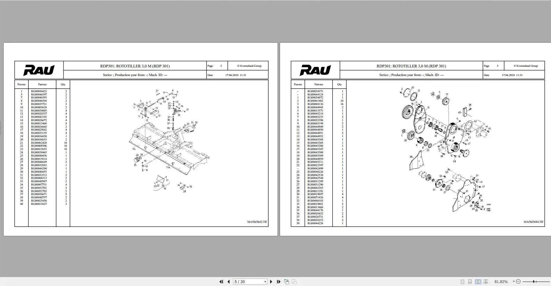 Ручная сборка запасных частей для сельского хозяйства Рау 8 19 ГБ PDF