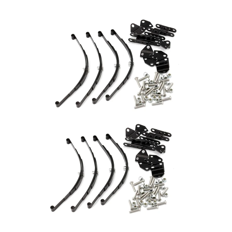 

8Pcs 1/10 Leaf Springs Set Highlift Chassis For 1/10 D90 RC Crawler Car Parts Black