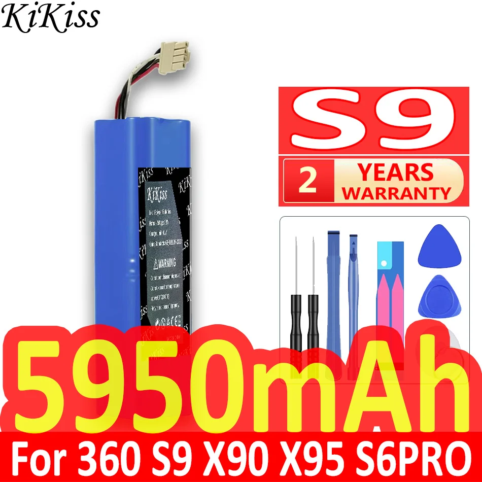 

KiKiss Powerful Battery S 5 S 6 S 7 S 9 For 360 S5 S7 S6 T90 Robotic Vacuum Cleaner Spare Parts S9 X90 X95 S6PRO