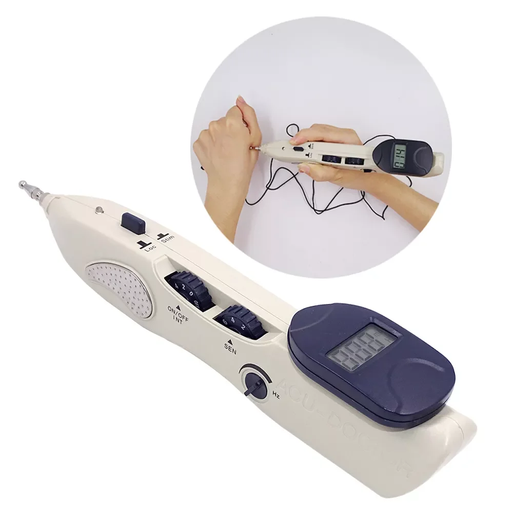 

Acupuncture Pen TENS Point Detector With Digital Display Laser Therapy Heal Massage Acupoint Muscle Stimulator Device