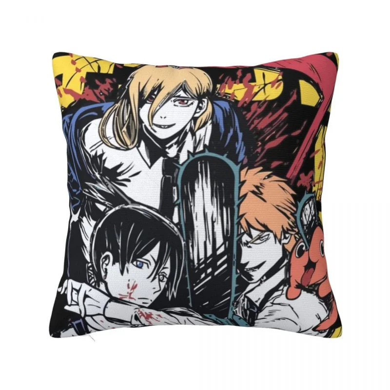 

Chainsaw Man Denji Power Aki Pillowcase Soft Polyester Cushion Cover Gift Makima Anime Manga Pillow Case Cover Dropshipping 18"
