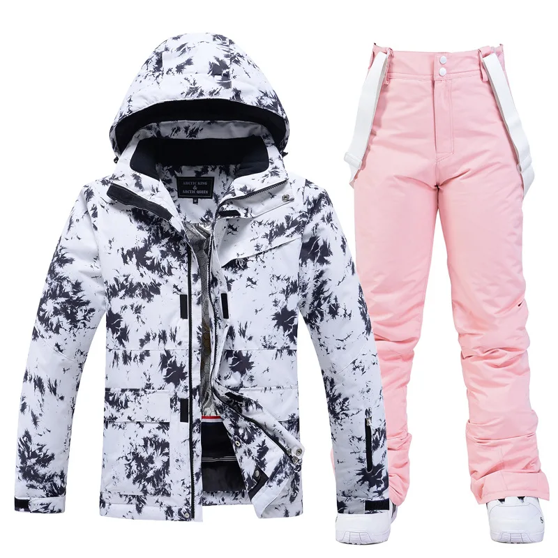 

Ski suit for men women Snowboarding Jacket + Pants winter Snowboard clothing waterproof Windproof Parka Ski Coat and Trousers