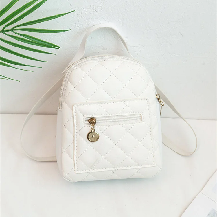 

Women's Shoulder Bag Casual Phone Pouch Mochila Schoolbag Embroidered Small Backpacks for Women PU Leather сумка рюкзак женская