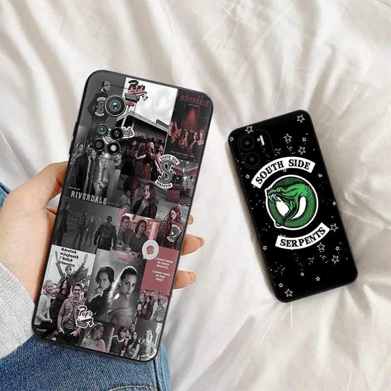 Черный матовый чехол для телефона Redmi K60 K50 K40 Note8 7 Xiaomi Mi 11 11T 10 T Note Lite Riverdale South Side