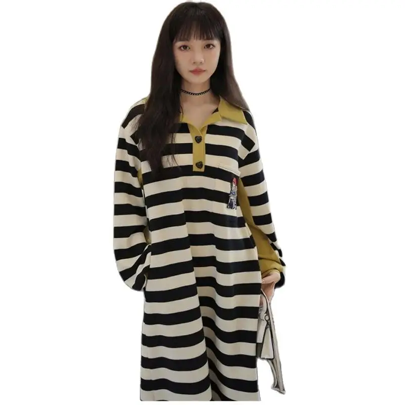 

Fashionable Long Over-the-Knee Dresses For Women 2022 New Fall Loose Casual long-Sleeved Sweater Elegant Dresses For Women