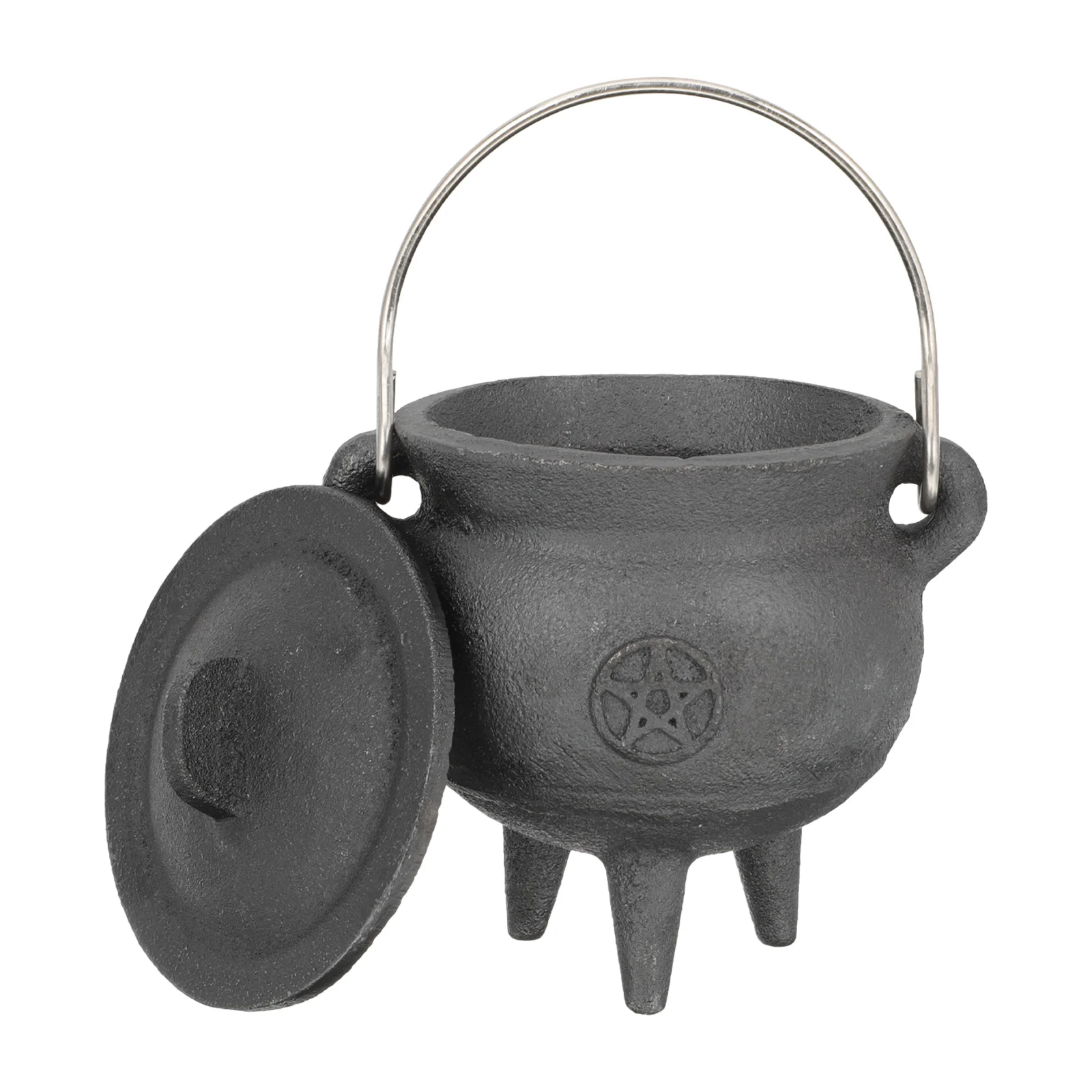 

Witch's Cauldron Pot Adornment Desktop Ornament Retro Toys Candlestick Sacrificial Handicraft Party Iron Ornaments