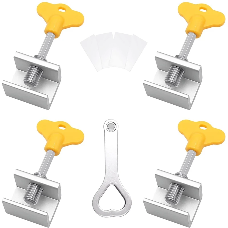 

Регулируемые раздвижные оконные замки, защитный оконный замок из алюминия с ключом для дома, офиса и общественных мест