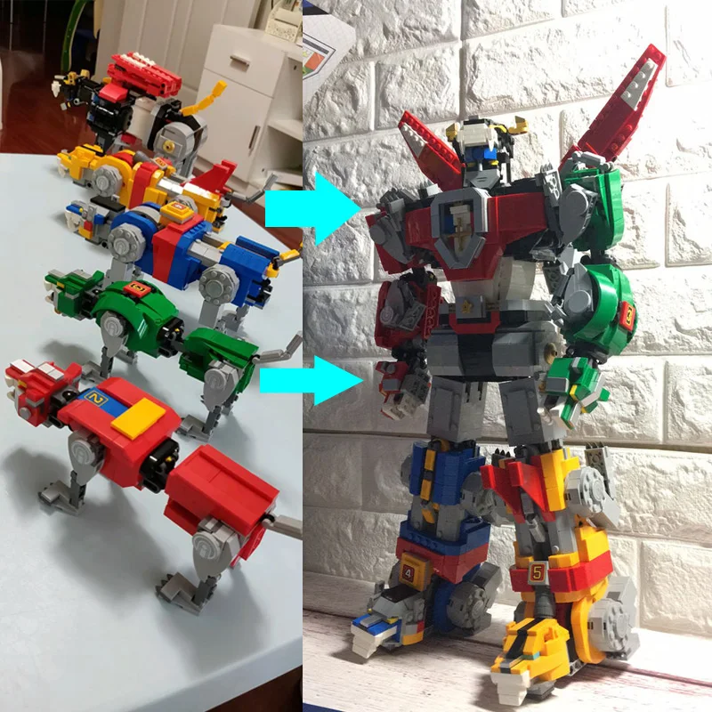 Все идеи Voltron робот 2300 + штук модель Moc Модульные строительные блоки кирпичи