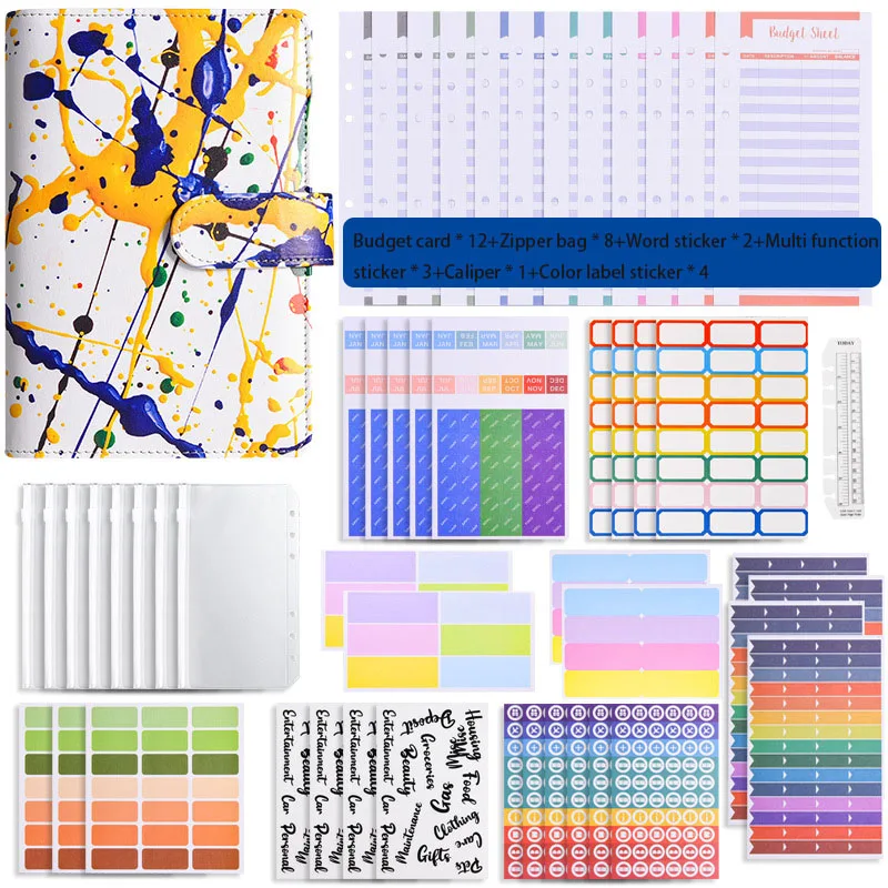 

Блокнот A6 из искусственной кожи с цветным принтом