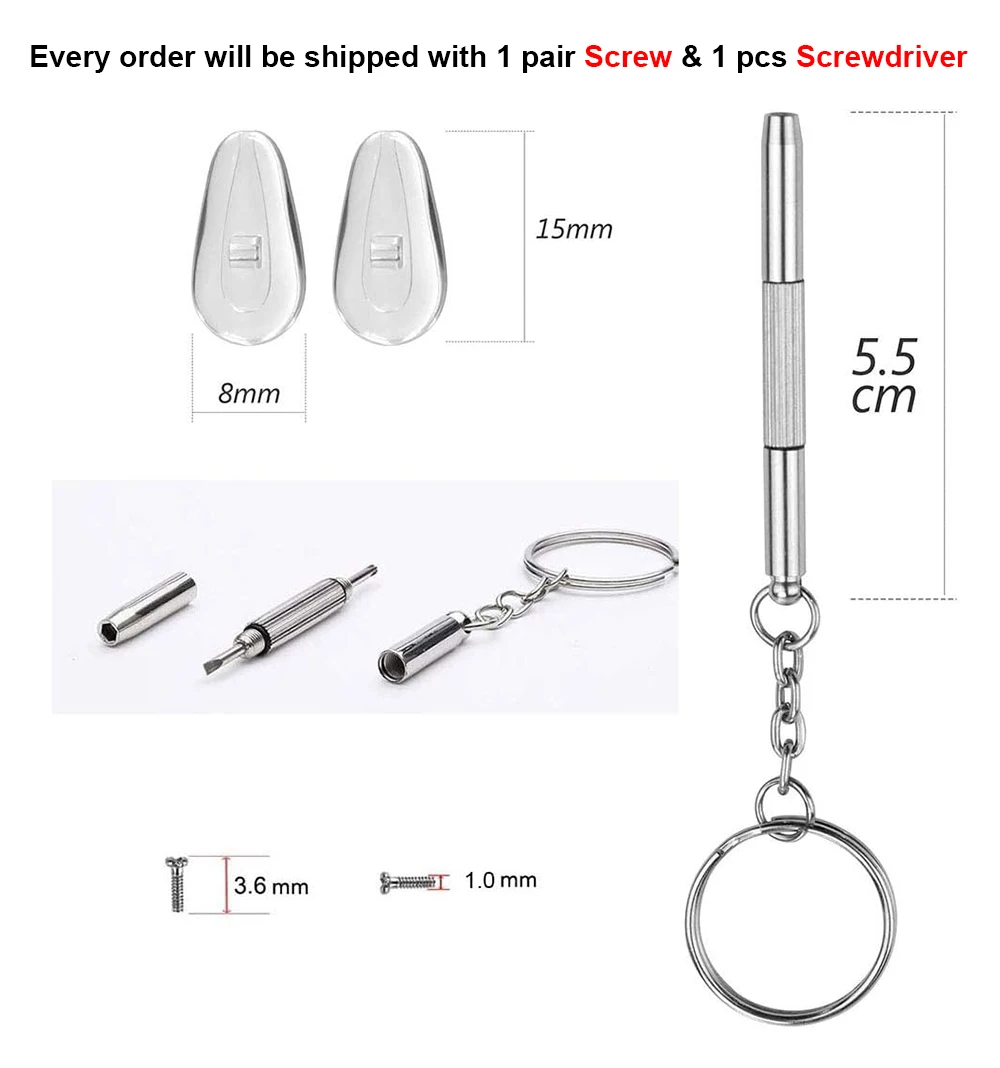 2/3/4/5/6/8 пар носоупоры для оправы Oakley проводника 6 OO4106 прозрачные Сменные