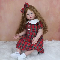 3d paint vessel vein soft silicone reborn baby doll new 70 cm for girl cloth body realistic long hair princess toddler art bebe