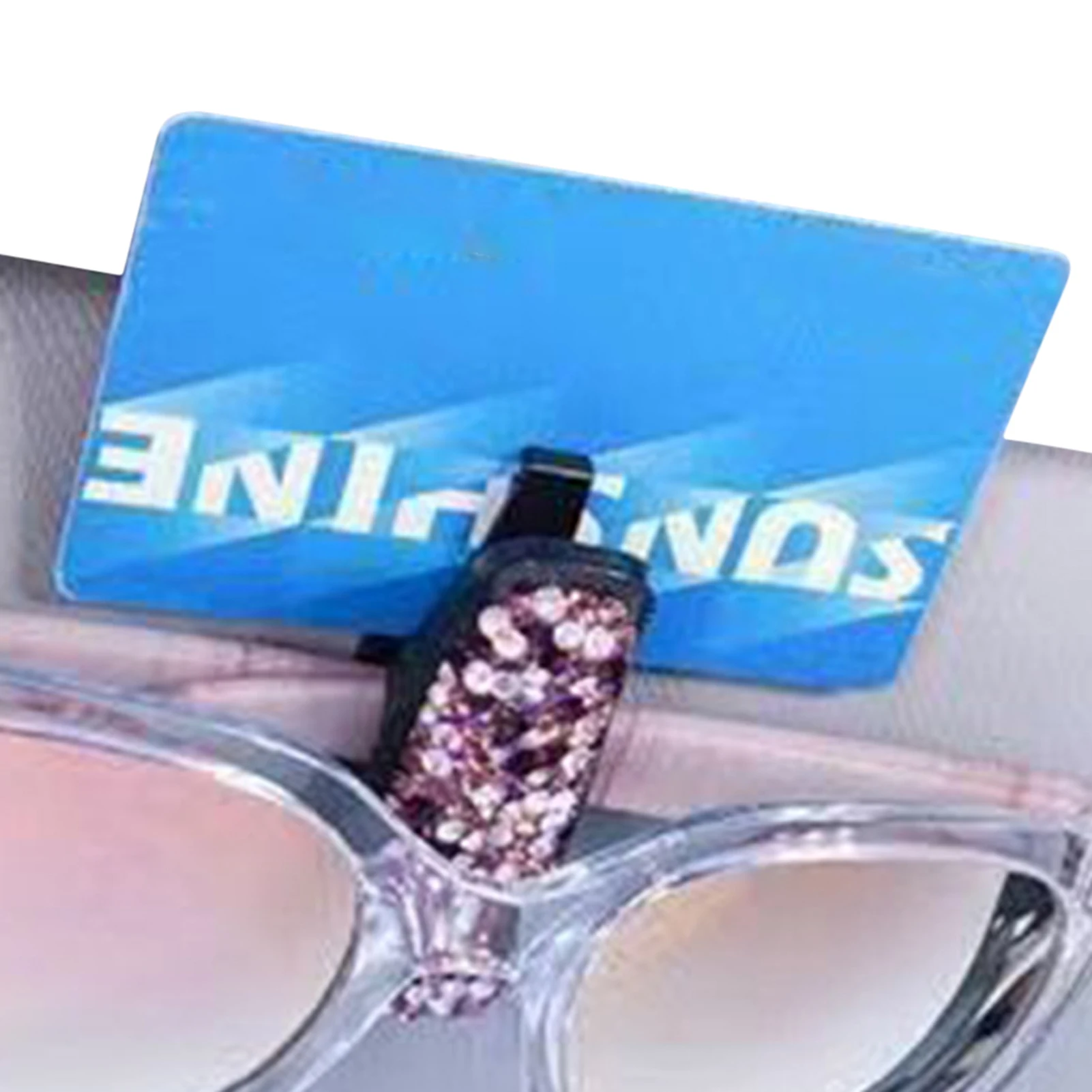 

Хрустальная Автомобильная вешалка для солнцезащитных очков крепление сверкающие очки автомобильный зажим блестящие аксессуары для всех м...