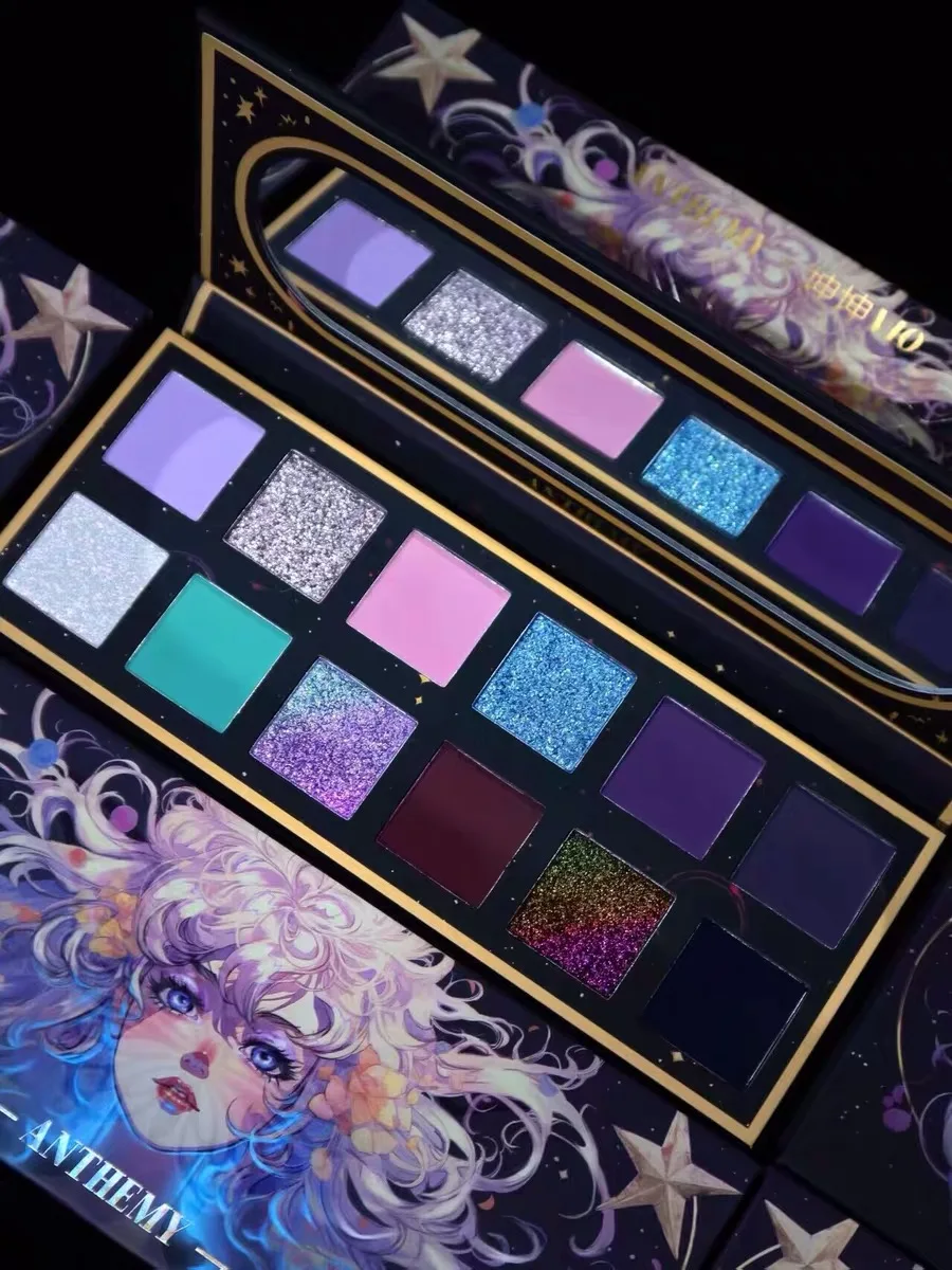 Anthemy подсветка Бабочка 12 цветов матовая палитра теней для век хамелеон