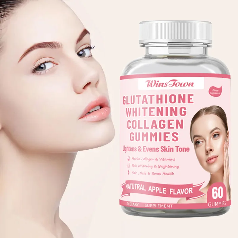 

1 bottle Glutathione Whitening Collagen Gummies Antioxidant Reduces Free Radical Damage Anti-Aging Reduces Fine Lines