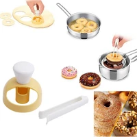 creative diy donut mold cake decorating tools plastic desserts bread cutter maker baking supplies kitchen tools