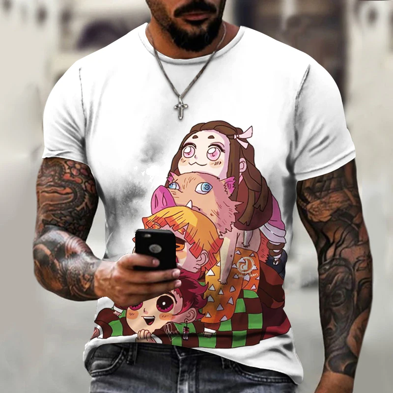 

Newest Crew Neck 3D T Shirt Cotton Unisex Loose Versatile Classic Top 1G1