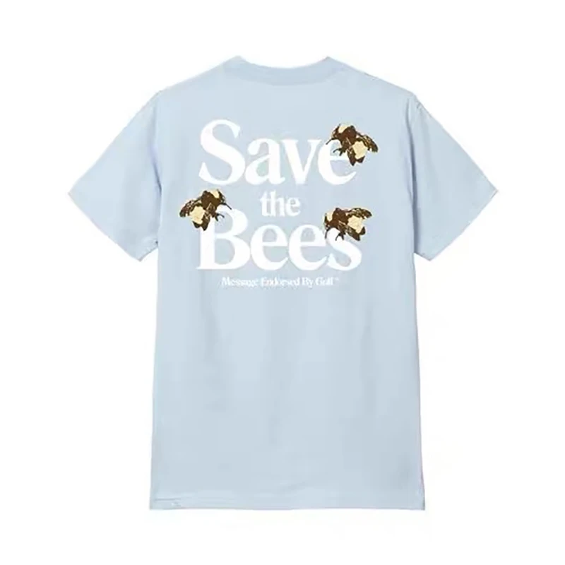 

2020 New Save the bees golf Le Fleur Tyler The Creator T Shirts T-Shirt Hip Hop Skateboard Street Cotton T-Shirts Tee Top N322