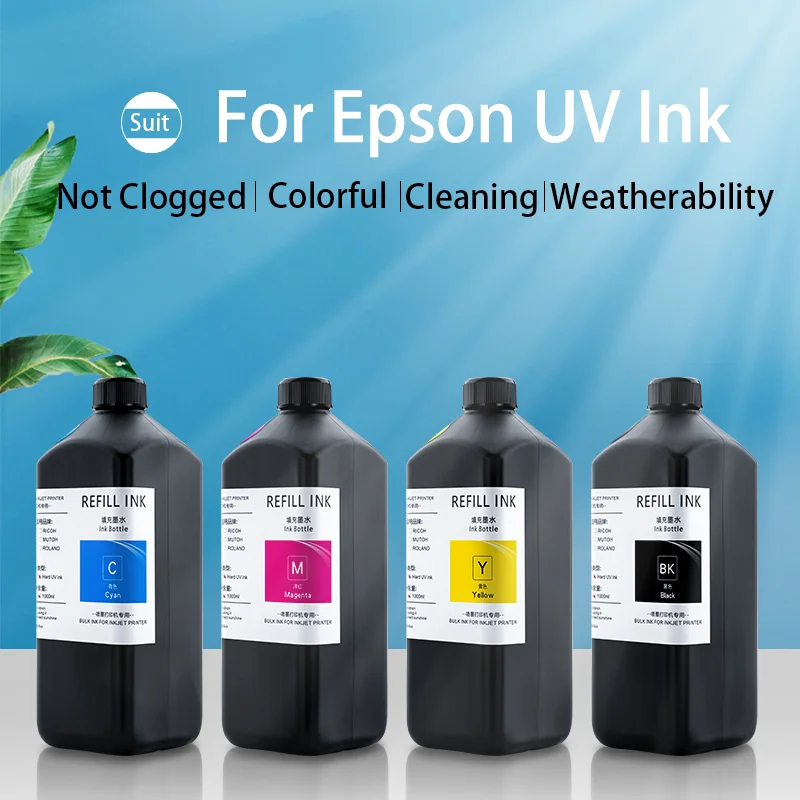 Чернила для УФ-отверждения Epson XP600 TX800 XP-600 L800 L805 L1800 R290 R300 1000 1390 1400 1410 DX5 DX7 DX10