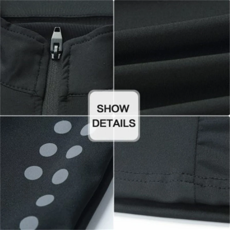 Men's Fitness Sports Compression Tight Pullover Zipper Long Sleeve Tops Running Gym Hiking Sweatshirts Elasitc Shrink Sportwear