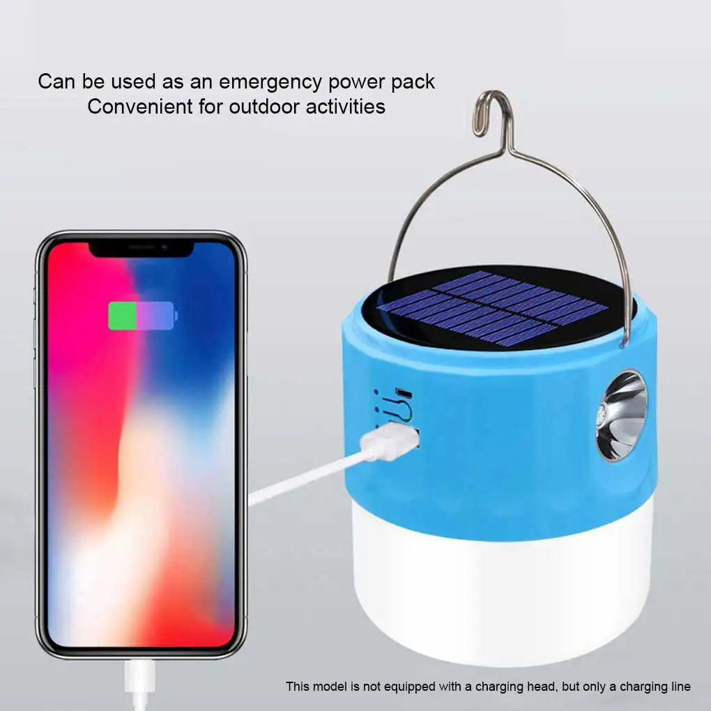 

Фонарь для кемпинга с длинной подсветкой, лампочка с USB-зарядкой для наружного освещения