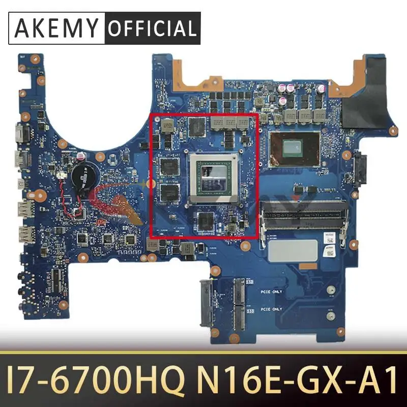 

For ASUS ROG G752VL G752VT G752V G752VY SR2FQ Notebook Mainboard REV:2.2 I7-6700HQ N16E-GX-A1 Laptop Motherboard