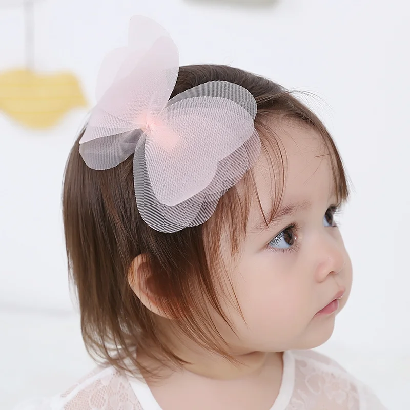 

Creative New Korean Angela Baby Girls Hairpins Net Yarn Bowknot Clip Hair Clips Kids Children Lovely Hair Accessories
