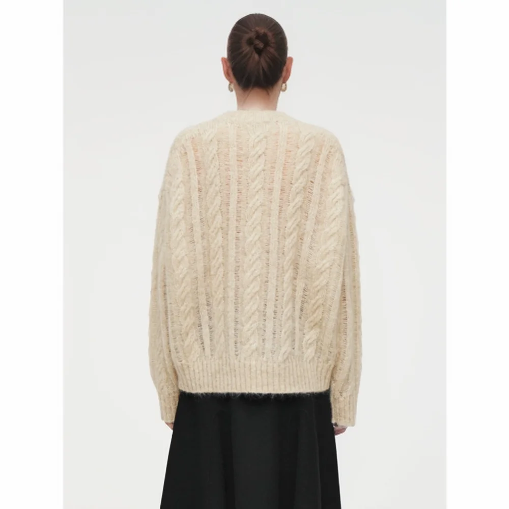 Повседневная версия Cos Lris смешанная модель 2024 с круглым вырезом осень и зима