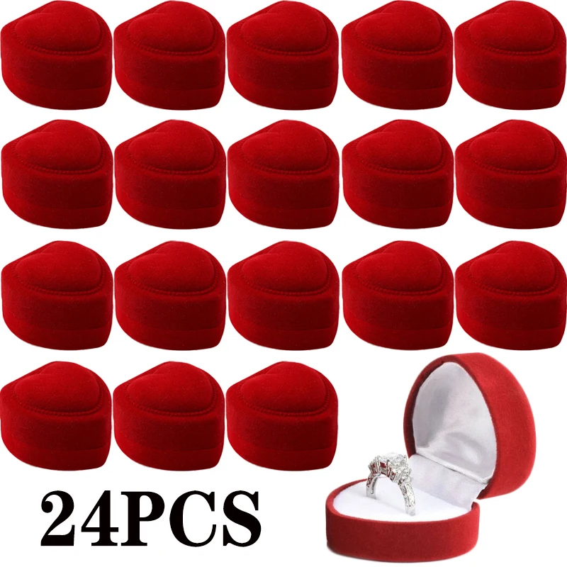 Jewelry Display Case Holder Gift Boxes Wedding Romantic Organizer Engagement Ring Case Wholesale