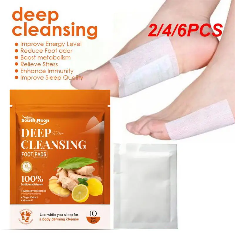 

10/12/Detox Foot Patches Ginger Cleansing Foot Pads Remove Dampness Toxins Relieve Stress Improve Sleep Body Foot Care