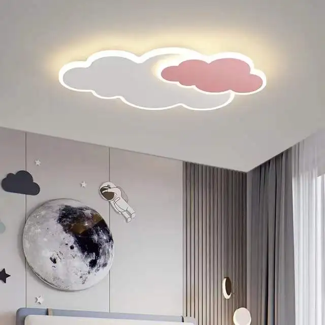 

White Nursery Kids Room Lighting Clouds LED Ceiling Light for Room Boys Girls Children Bedroom Decoration Lamps
