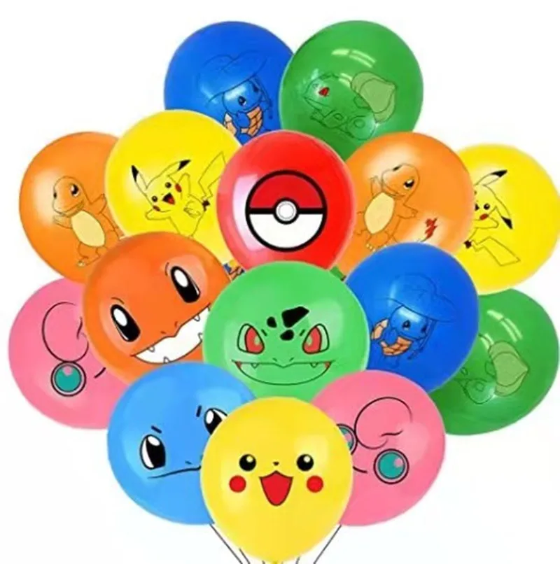 

Pikachu Balloon Set Pokémon Latex Balloon Party Balloons Birthday Party Decorations Balloon Party Supplies Birthday Decorations