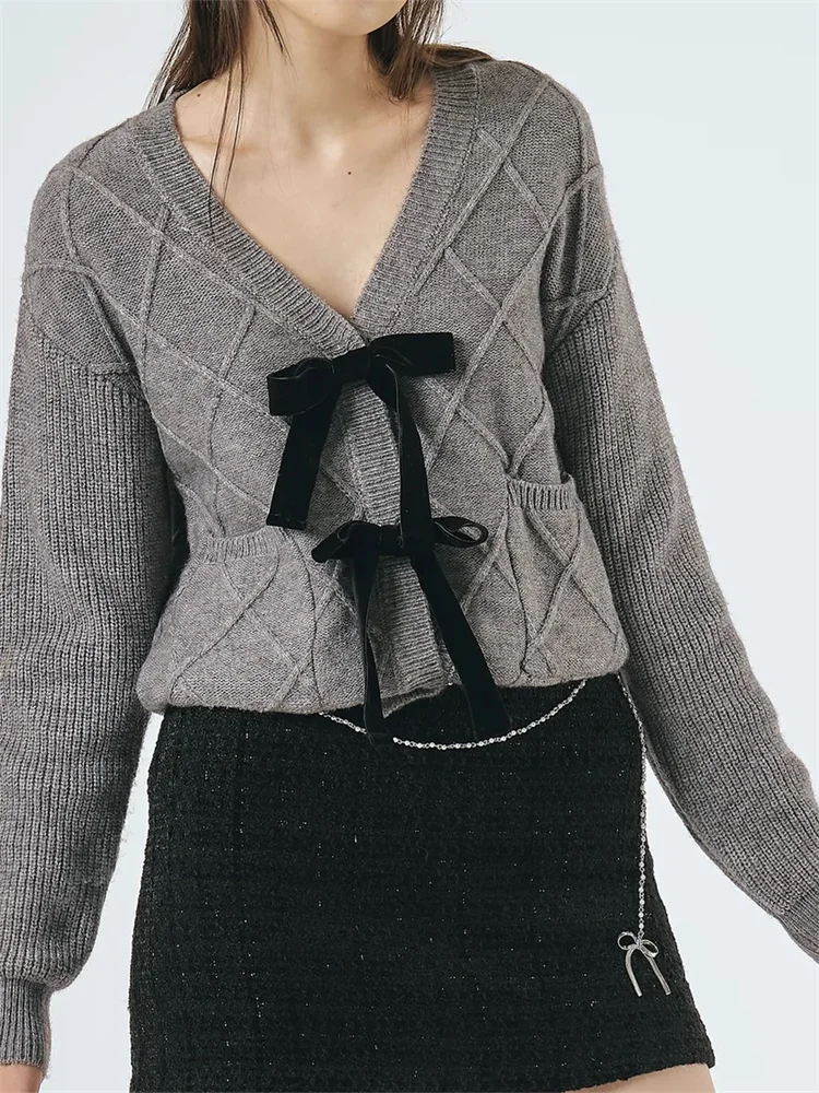 Dourbesty женские вязаные свитера топы свободные повседневные с длинными рукавами и