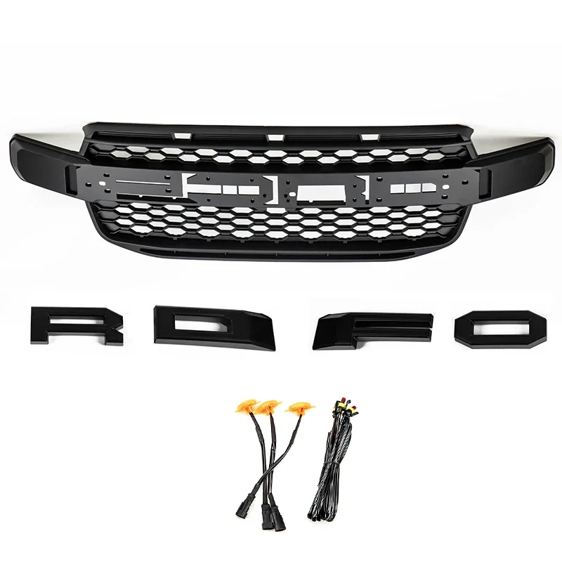 

Решетка переднего бампера подходит для Ford Ranger T9 2022-2024 Raptor с решетками в стиле фонарей, комплект кузова, решетка воздухозаборника, автозапчасти