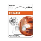 OSRAM Лампа W5W W2.1x9.5d 12V 5W ORIGINAL LINE (блистер 2 шт) (282502B)