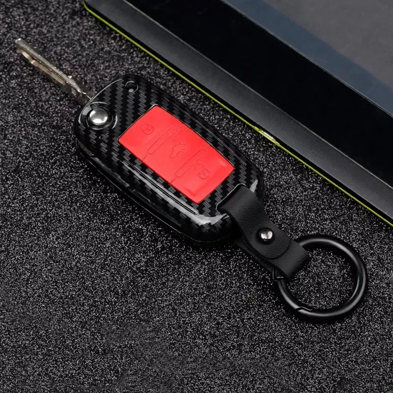 

fiber Car Remote Key Case Cover for VW Golf Bora GOLF For Skoda Octavia A5 Fabia For SEAT Ibiza L