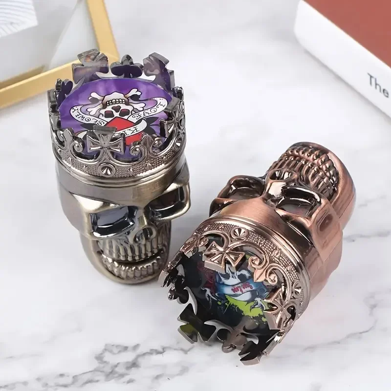 1 шт. Лидер продаж 3-слойный Классический пластиковый курительный станок King Skull