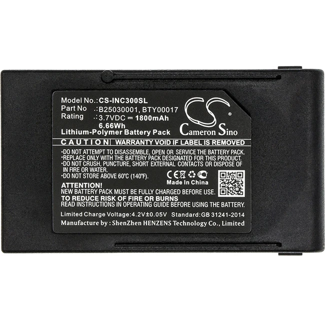 

Cameron Sino 1800mAh Battery For Ingenico DB Cox3 B25030001 BTY00017