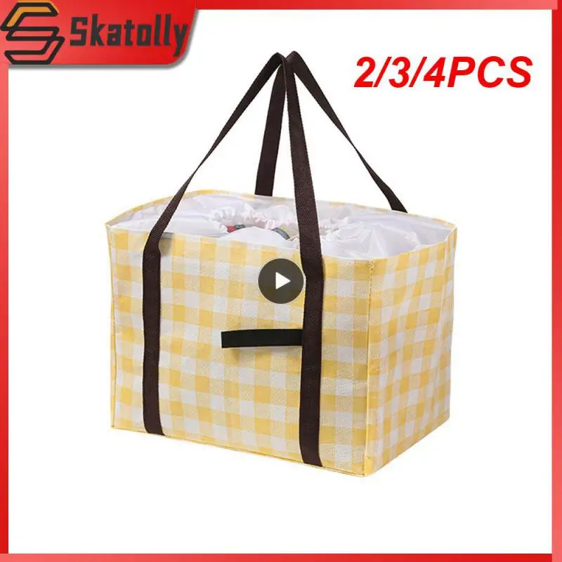 

2/3/4PCS Durable Picnic Bag Double-layer Protection Thermal Insulation Lunch Bag Portable Temperature Locking Camping Bag