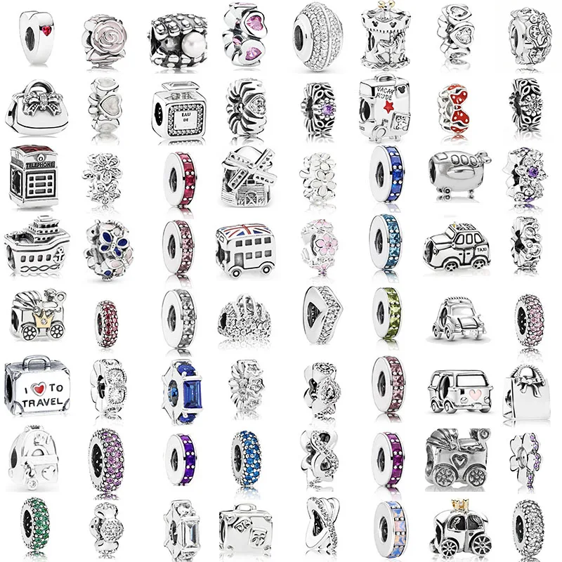 

Высококачественное женское ювелирное изделие из стерлингового серебра S925 пробы, браслет «сделай сам», амулетный бант, изолирующие бусины д...