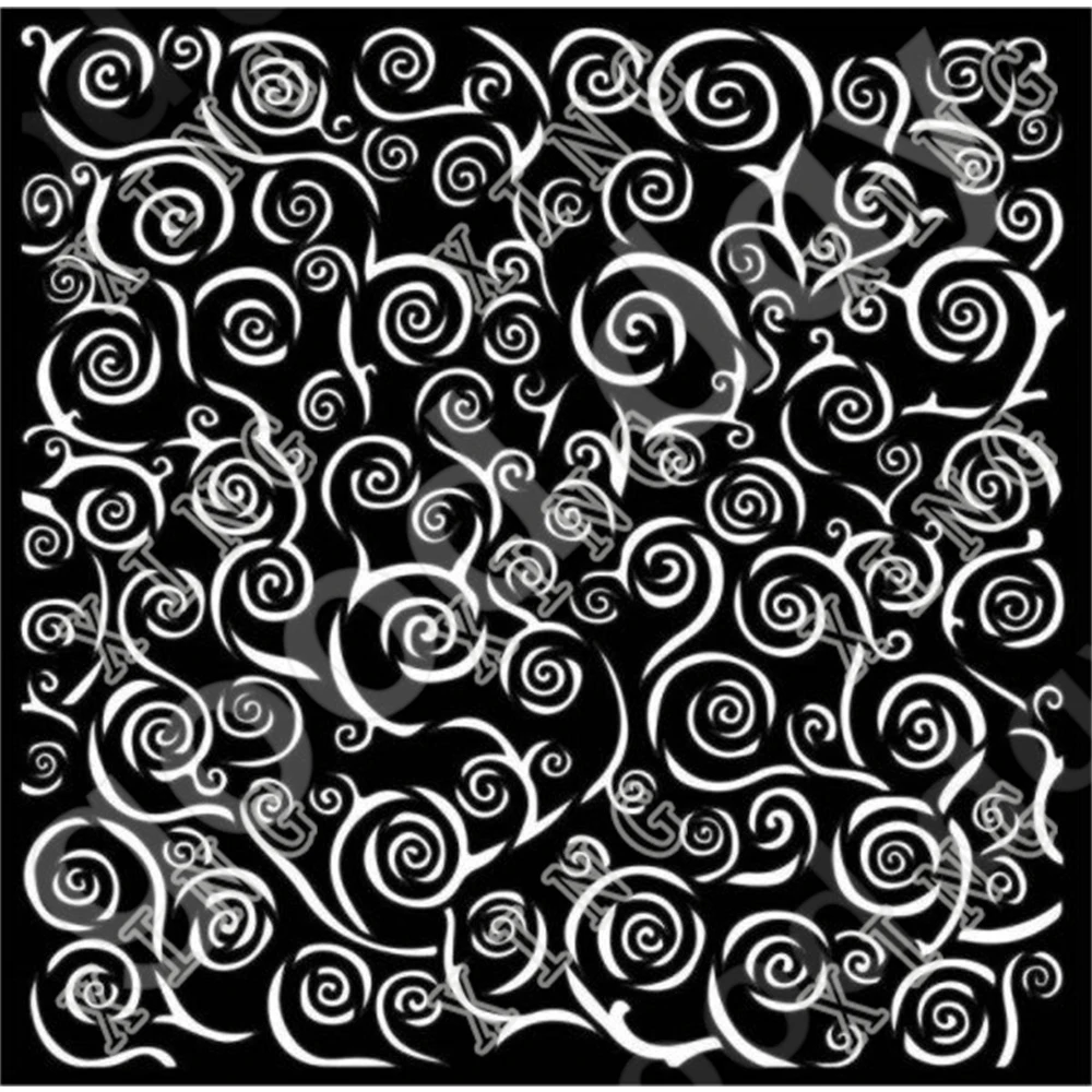 

Spiral Pattern 2022 New Arrival Decor Diy Graphics Painting Scrapbooking Stamp Ornament Album Embossed Template Reusable
