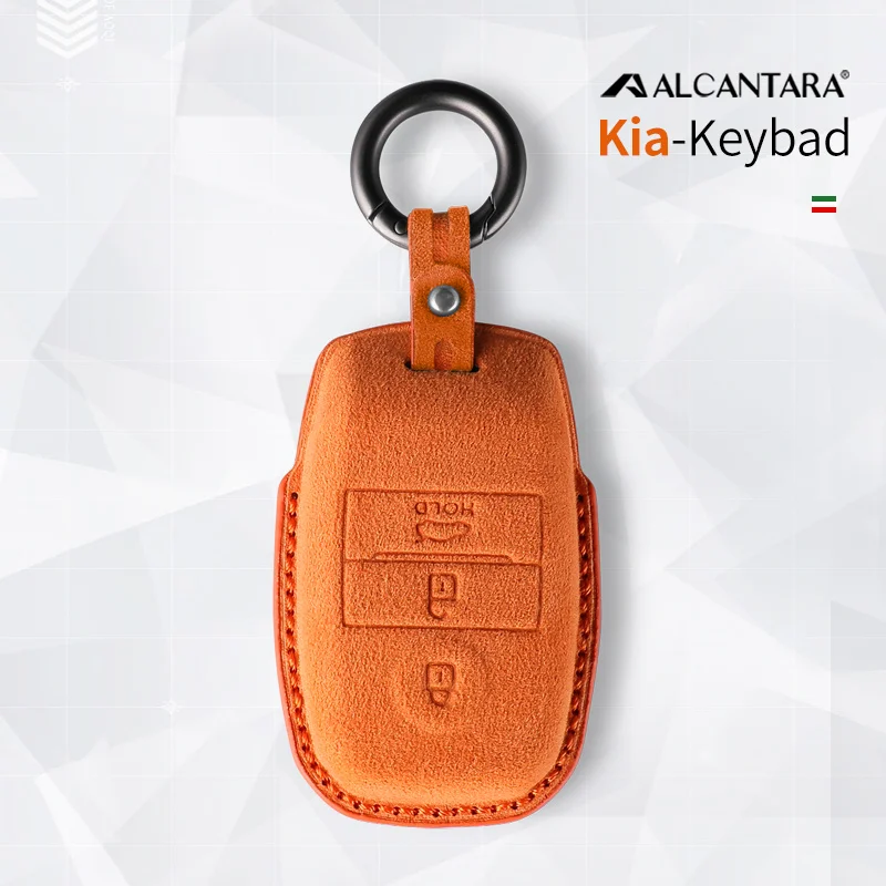 

Alcantara Car Key Case Cover Holder Key Shell Buckle For Kia Sorento SportageR K3 K4 K5 KX3 KX5 KX7 KX1 Accessories