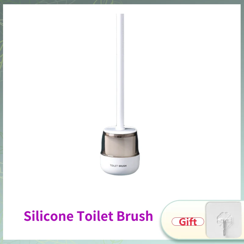 

Silicone Toilet Brush WC Cleaner Brush Wall Floor Bathtubs And Accessories Cleaning Tools Cleanliness Bathroom Accessories