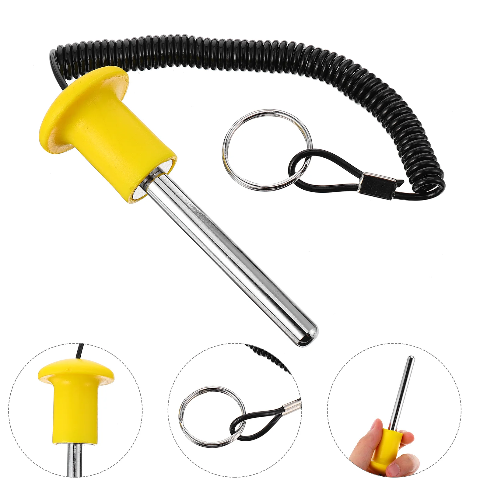 

Heavy Sheet Latch Metal Magnetic Hooks Pull Pin Bolt Human Body Fitness Bolts Weight Stack Equipment Parts Carbon Steel Durable