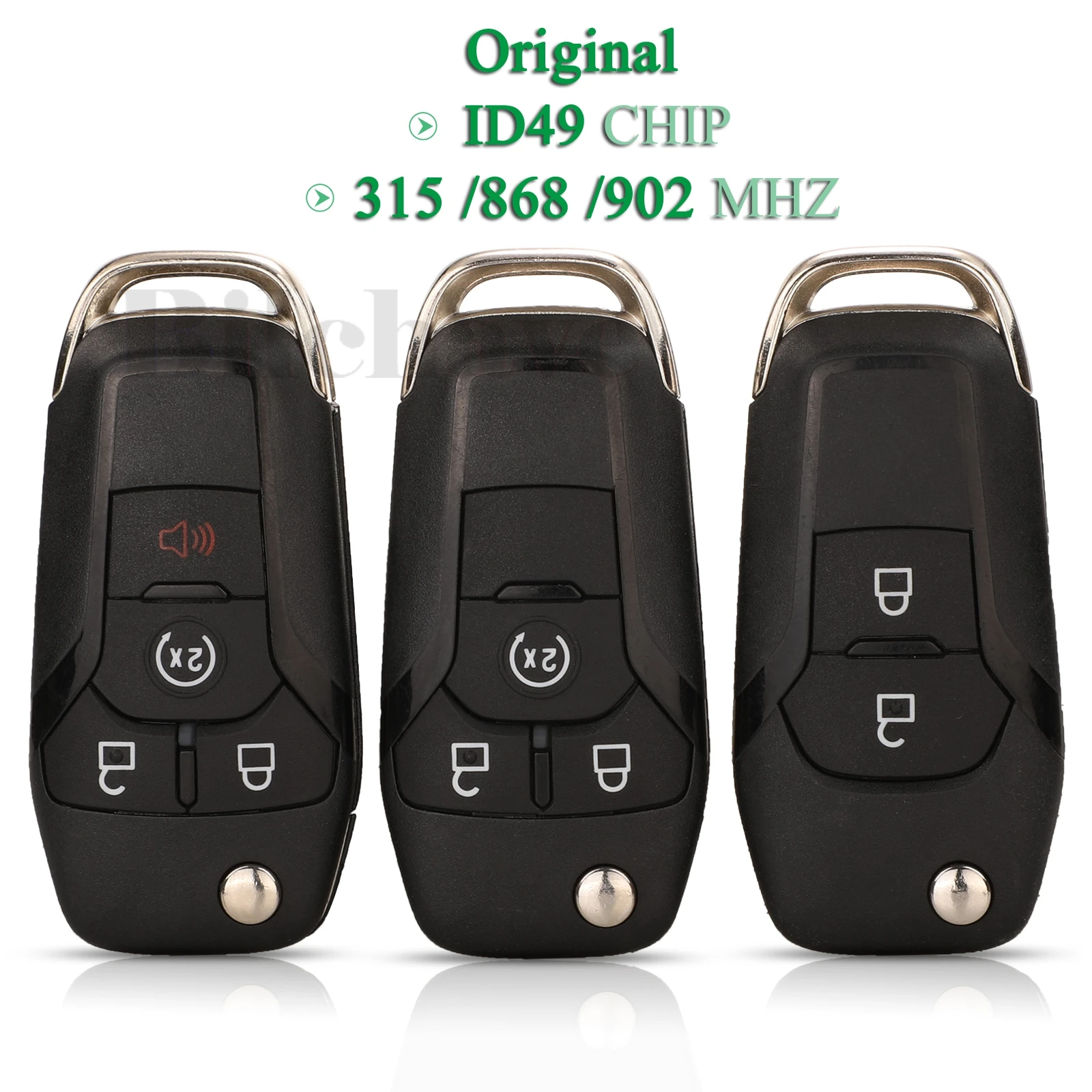 Jingyuqin оригинальный 2/3/4 кнопки 315/868 МГц ID49 чип умный дистанционный ключ для