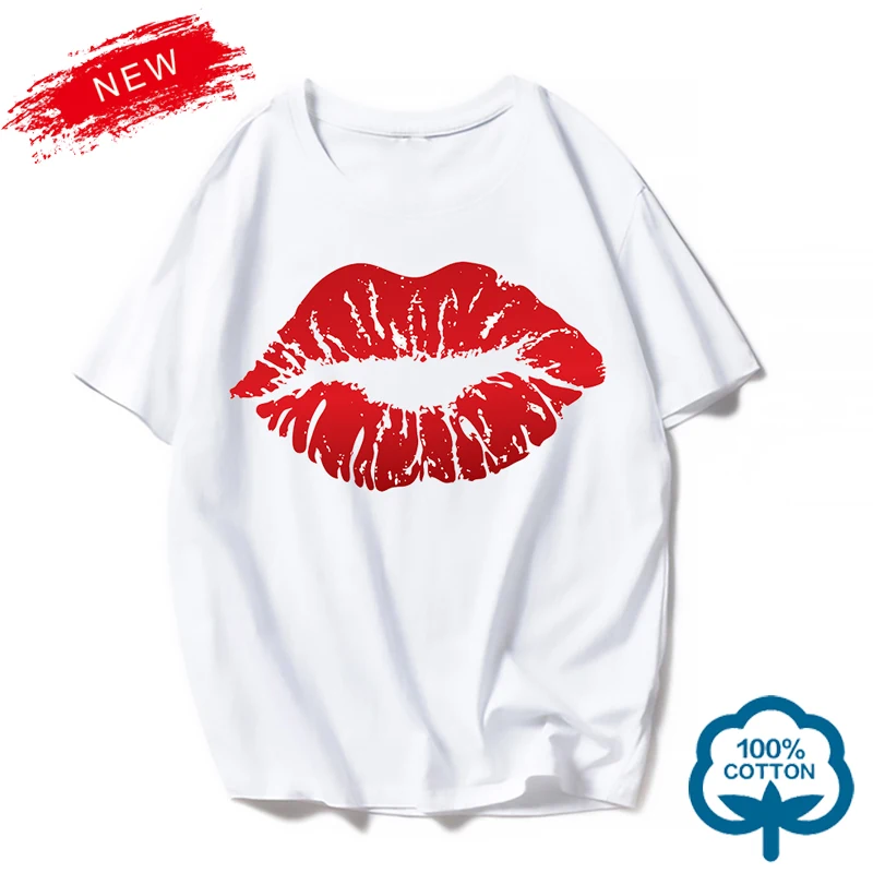 

Clothes Graphic T Top Lady Print Female Tee T-Shirt Women Fashion Leopard Lips Summer 90s Clothing Short Sleeve Tshirts