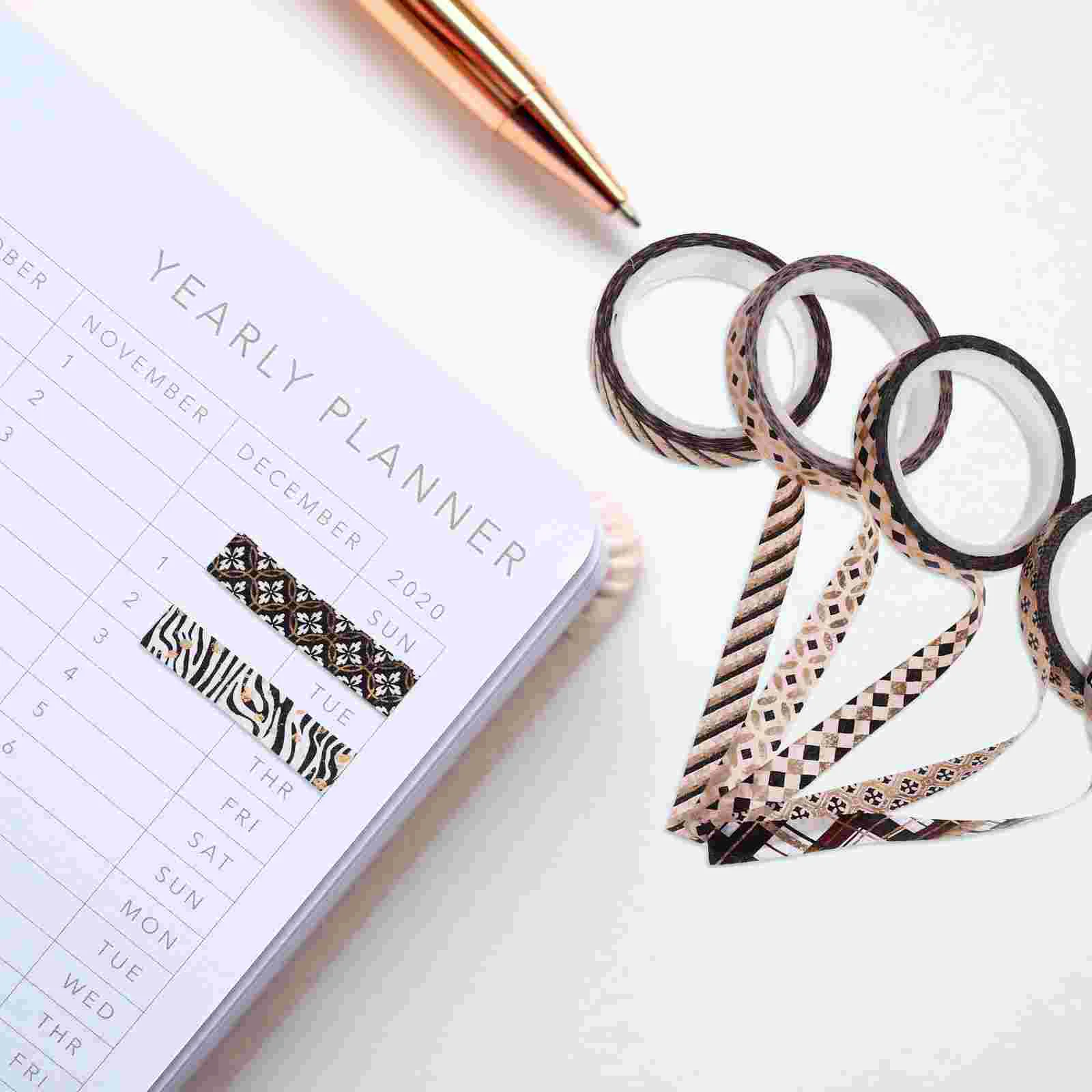 

20 Rolls Decorative Thin Fashion DIY Paper Tape Scrapbook Tapes Notebook Stickers