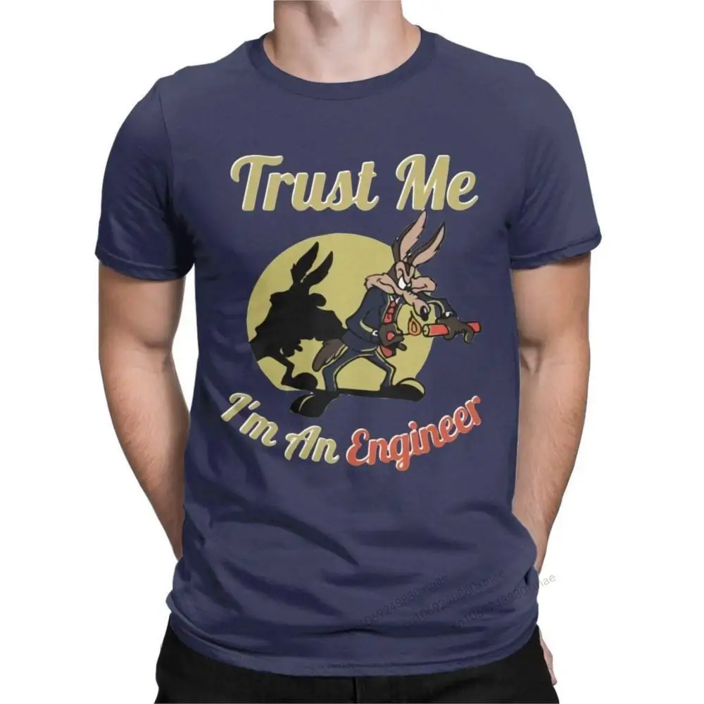 

Men T-Shirts Trust Me I'm An Engineer Cool Pure Cotton Tee Shirt Short Sleeve Science Mechanical T Shirts Round Collar Clothing