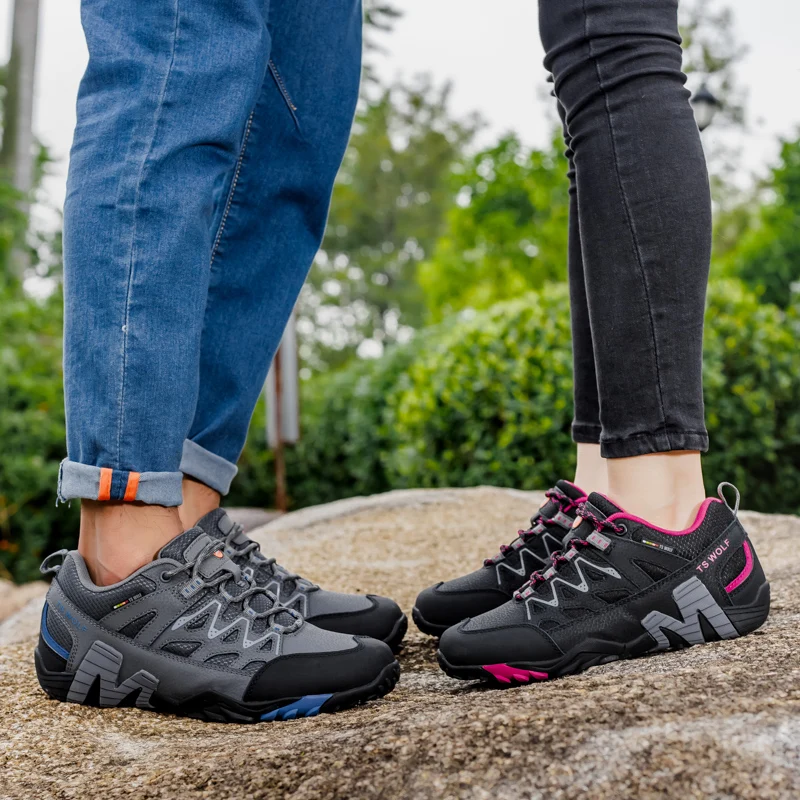 Fashion Hiking Shoes For Men Outdoor Sneakers High-quality Genuine Leather Camping Trekking Shoes Men Breathable Sports Shoes