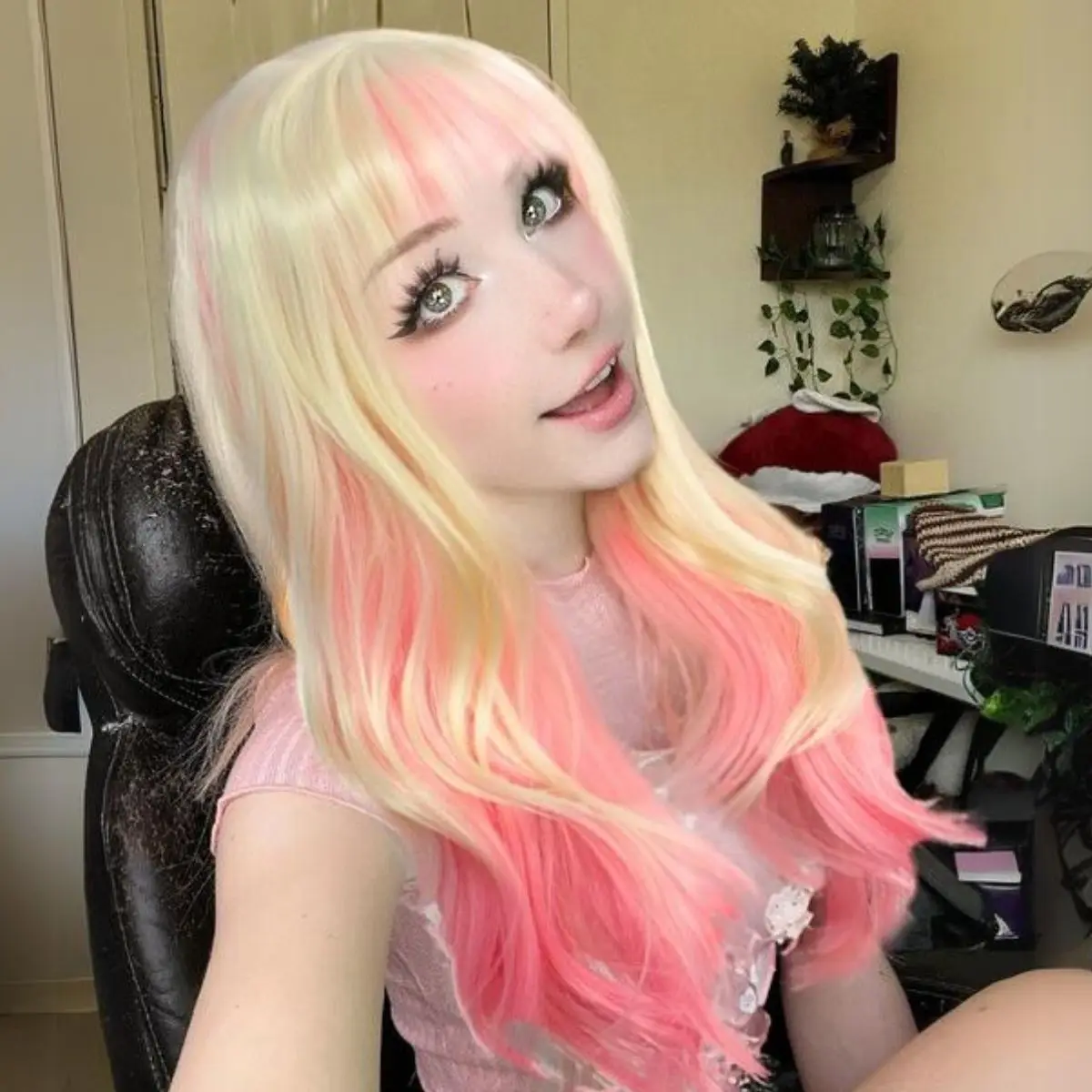 Anxin модный продукт розовый светло-золотой девушки Лолита косплей вечерние