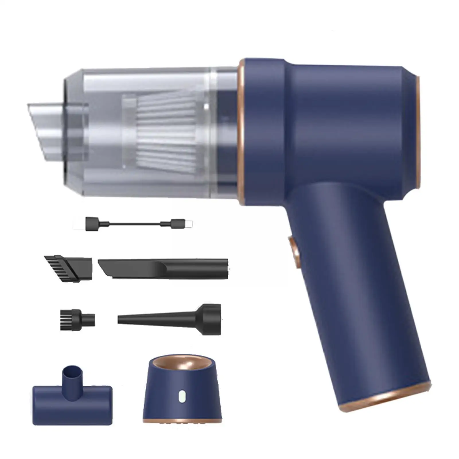 Беспроводной автомобильный пылесос 2 в 1 80000 па портативный для сухой и влажной